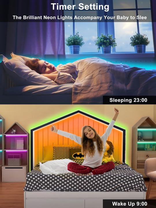 Ledagic 10ft RGB Led Neon Rope Lights, Remote App Control Led Rope Lights - Image 4