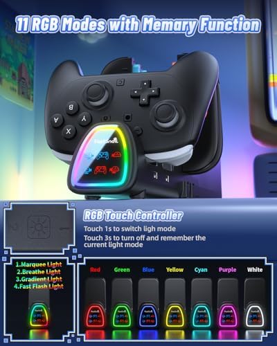 FASTSNAIL Switch Controller Charger for Nintendo Switch 2/1/OLED for JoyCon - Image 4