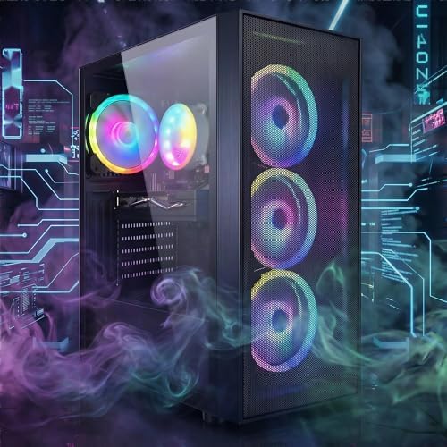 STGAubron Gaming PC Desktop,Corei7 8th Gen,RX 580 8G,16G DDR4,512G SSD - Image 5