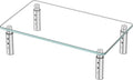 Hemudu Monitor Stand -3 Adjustable Height Monitor Riser, Computer Monitor Stand, Desktop Organizer, Monitor Stand Riser for PC, Computer, Laptop Clear by HEMUDU