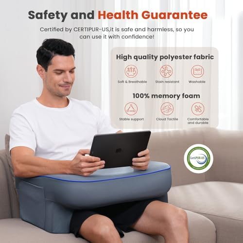 Reading Pillow,Lap Desk Pillow for Laptop - Image 5