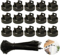 Magnetic Cable Zip Tie Mounts, 15 Pcs Magnets with 60 Pcs Cable Zip Ties, Multipurpose Cable Holder Magnets Magnetic Wire Management Bases with Heavy Duty Zip by Unknown