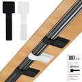 80PCS Hook and Loop Cable Straps, Cable Management Under Desk, Adhesive Cable Tie, Reusable Wire Organizer for Cords, Cord Management, Computer Accessories for Desk, Home Office Essentials,Black+White by Sereficy