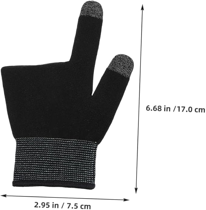 GALPADA 2pairs Mobile Gaming Finger Sleeves Breathable Gloves for Gamers Comfortable Fit Gaming and Billiards Nonslip Design for Enhanced Control - Image 2