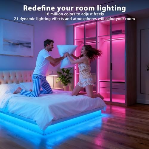 DAYBETTER Led Strip Lights 400 ft (4 Rolls of 100 ft) Smart Led Light Strips with Remote and App Control, RGB Music Sync Color Changing Led Lights for Bedroom, Kitchen, Party, Home Decor - Image 6