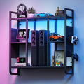 MAHANCRIS Gaming Floating Shelf with LED Lights, Wall Display Shelf by MAHANCRIS