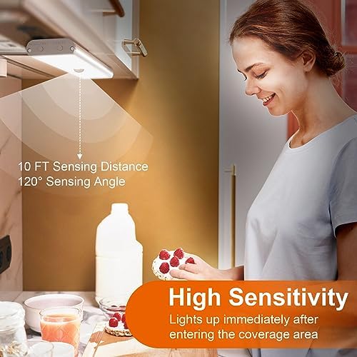 Diomart Under Cabinet Lighting Wireless, Motion Sensor Light Indoor, 2 Pack - Image 5
