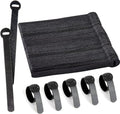 120 x Reusable Cable Ties Black, Adjustable Releasable Hook and Loop Cable Straps for PC Cable Management, Organizing Cords, TV, Desk by ARMIZ
