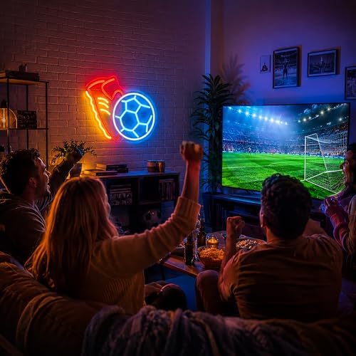 Neon Sign, Soccer Neon Signs for Wall Decor LED Signs Neon Light - Image 4