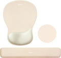 MOSISO Wrist Rest Support for Mouse Pad & Keyboard Set, Khaki by MOSISO