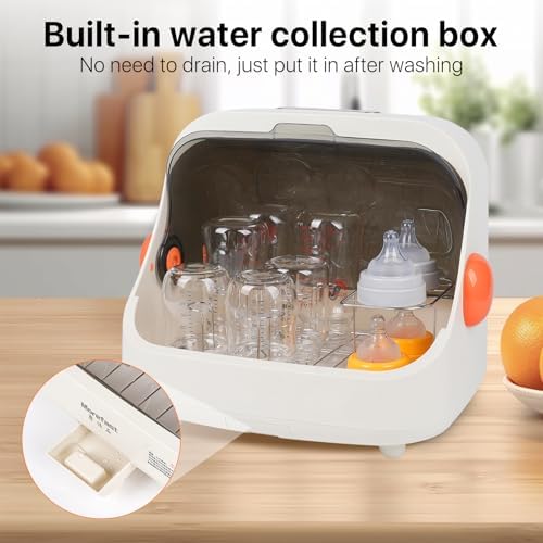Transparent Baby Bottle Drying Rack with Cover - Image 5