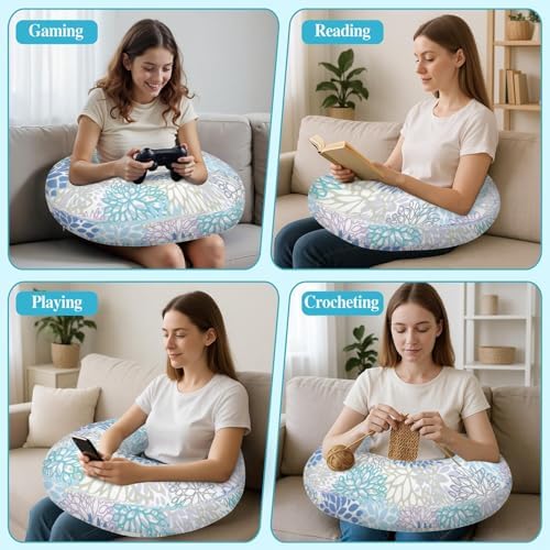 Lap Pillow for Reading & Gaming Lap Desk Pillows for Crocheting & Crafting with Elbow & Arm Support Cushion for Ergonomic Use on Bed and Couch - Image 6