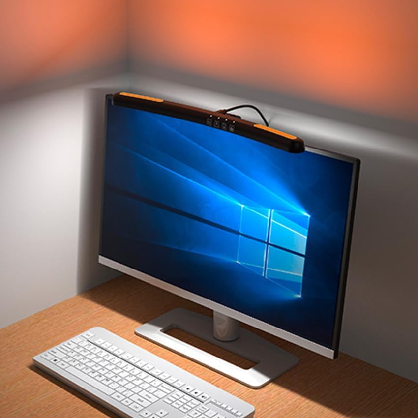 Computer Monitor Light Bar Curved Screen Hanging Light with RGB Colorful Ambient Light Four Modes Touch Control Eye Protection LE13 B - Image 7
