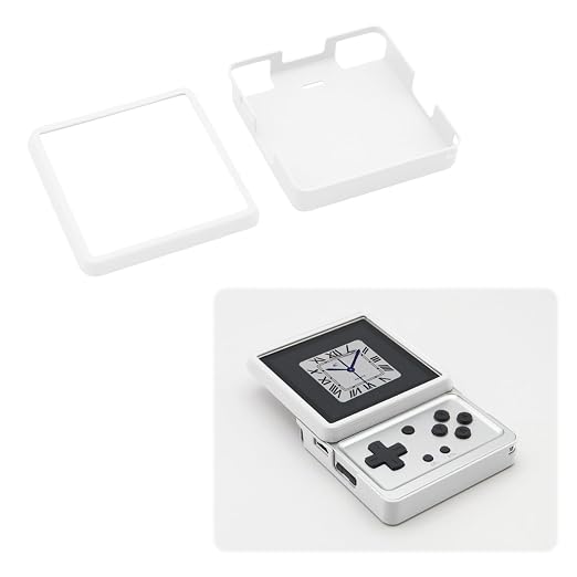 Protective Case for Anbernic RG Rotate, Shockproof Hard Shell Cover with Full Body Protection, Anti-Scratch Portable Gaming Console Shell, Lightweight Replacement Housing for Handheld (White) by Unknown