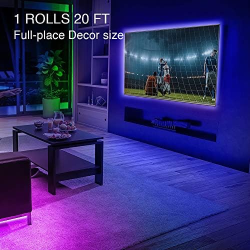 Phopollo 20FT LED Strip Lights for Bedroom RGB Color Changing - Image 2