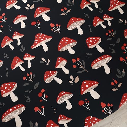 SDIII 4PCS Red Mushroom Sheets Set Full, Soft Microfiber Mushroom Sheets Full, Vintage Botanical Bed Sheet for Kids Boys Girls and Teens All Season - Image 6