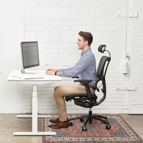 Anidaroel Chair Mat for Hardwood Floor, 48"x60" Desk Chair Mat for Hard Floors, Anti-Slip Office Rugs for Rolling Chairs - Image 2