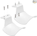 2-Pack Never Fall Headphone Hook Wall Mount Headset Holder White | Stand fixted with screws for airpods max sennheiser sony bose beats akg by SIROLISA