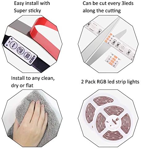 Battery Operated LED Strip Lights RGB Battery Powered Led Strip Lights - Image 6