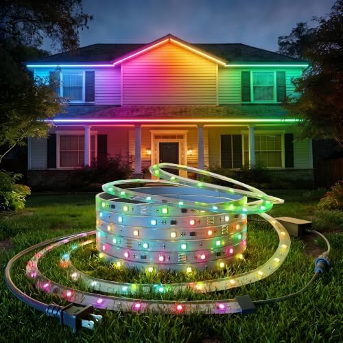 DeckTok Outdoor LED Strip Lights RGB 32.8ft Smart Control IP67 Waterproof - Image 2