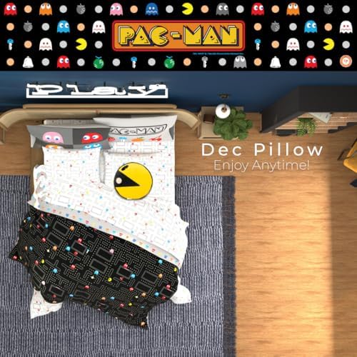 PAC-Man Bedding Super Soft Plush Decorative Throw Pillow, 14 in, (Officially Licensed Product) by Franco Collectibles - Image 4