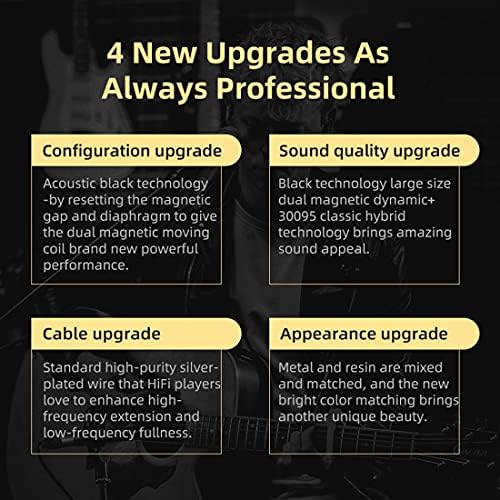 KZ ZSN Pro X in Ear Monitor Earphone 1BA 1DD Wired Earphone HiFi Sport Gaming Earbuds Headphones Compatibility for Phone Computer Tablet - Image 3