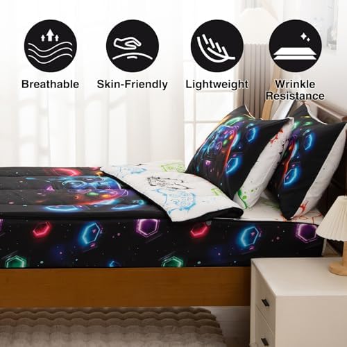 A Nice Night Kids Game Console Zipper Bedding Set, Twin for Kids - Image 3