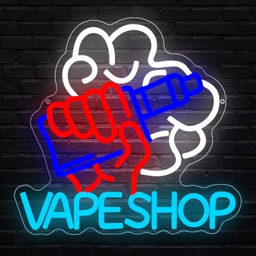 Vape Shop Neon Sign,Electronic Cigarettes Neon Signs for Wall Decor,Vape Signs for Business Smoke Shop Lights Up Sign Logo,Man Cave Bedroom Decor,Bar,Nightclub,Store - Image 4