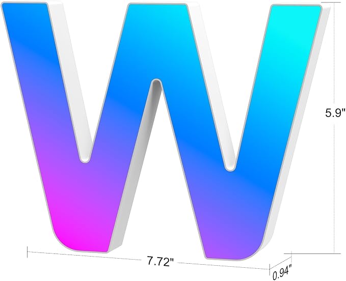 Light Up Letters Marquee Letter LED Lights Music Sync RGB Color Changing - Image 4