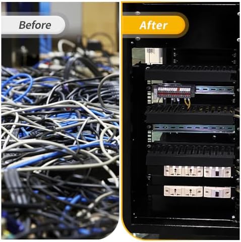 Cable Raceway, 95" Open Slot Cable Management Kit with Upgraded Snap Structure,Wire Cover Cord Hider for Under Desk&Industrial Network/PC/TVs- 23.6" X 1.97" X 2.4" X 4PCS (LWH,Black) - Image 6