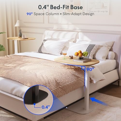 FLEXISPOT 24''Adjustable C Table Gas Spring Mobile Side End Table - Image 4