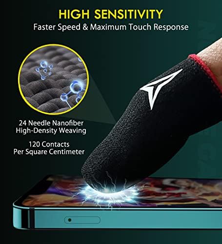 Multicolor 30 Pack,E-Sports Light Model Gaming Finger Sleeves Gloves - Image 3
