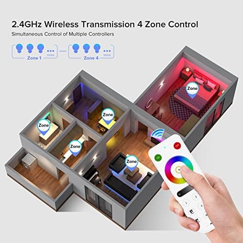 BTF-LIGHTING RB3 2.4G Wireless Touch RF Remote for PWM or SPI RGB RGBW LED - Image 4