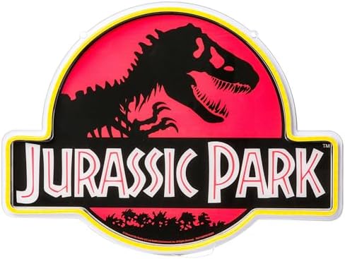 Silver Buffalo Universal Jurassic Park LED Neon, Wall Art - Image 5