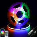 5V USB COB RGB LED Strip, 4.9ft Music Sync Tape Lights with Controller by dephen