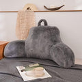 A Nice Night Gray Reading Pillow, 18.5" Bed Wedge Pillows with Arms by ANICENIGHT