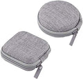 2 Pack Earphone Earbuds Headset Headphone Carrying Case Holder Mini Storage Organizer Box Container Coin Pouch Wallet for MP3,Bluetooth Ear Buds,USB Data Line Cables,Keys,Electronics Protective by 7xinbox