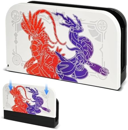 TIKOdirect Faceplate Cover for Nintendo Switch 2 Charging Dock, Hard PC Slim Shell Anti-Scratch [No Screwdriver Installation] Faceplate Protection Shell Case for Switch 2 Dock, White P by TIKOdirect