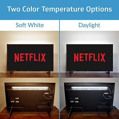 TrueColor USB LED Under Cabinet Light Bar, Frosted Cover, 8 in, Daylight - Image 5