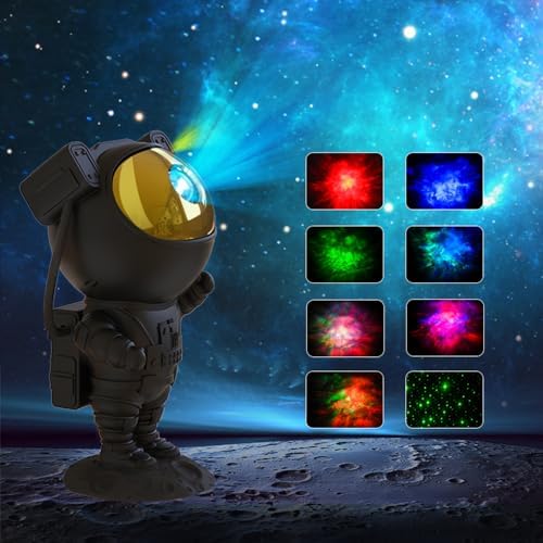 SFOUR Astronaut Galaxy Projector Night Light，Lights for Bedroom,Kids Room Decor Aesthetic, Adjustable Head Angle,Gift for Kids Adults Home Party Ceiling Decor，Christmas Gift by SFOUR