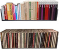 U Shape Floating Shelves Wall Mount Metal Bookshelf CD DVD Storage Display Shelves, Black Set of 2 by Patioer
