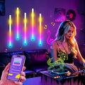 Led Light Bar with Music Sync, 5-Pack RGB+IC Ambient Lights, USB Powered App-Controlled Lighting for Music Studios, Sensory Spaces, Bedrooms, Gaming Setups by Unknown