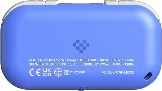 8Bitdo Micro Bluetooth Gamepad Pocket-sized Mini Controller for Switch/Switch 2, Android, and Raspberry Pi, Supports Keyboard Mode (Blue) - Image 4
