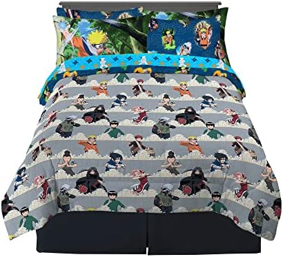 Naruto Anime Bedding Super Soft Comforter and Sheet Set with Sham, 7 Piece Full Size, By Franco - Image 2