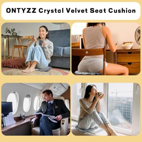 ONTYZZ Inflatable Seat Cushion Lightweight Airplane Seat Cushion | Stadium Seat Travel Cushion for Climbing Hiking Office Airplane - Image 7