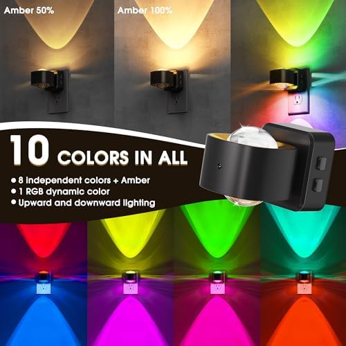 Briignite Night Light Projector, RGB Color Changing Night Light for Kids - Image 2