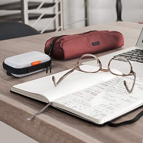 Silver Small EVA Electronic Carrying Case, Hard Shell Zipper Pouch - Image 5
