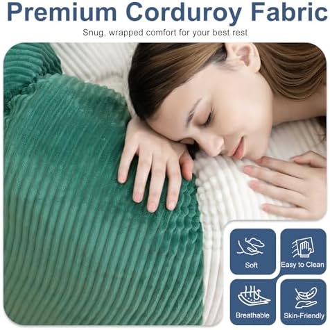 Giant Bean Bag Chair for Adults, Shredded Foam Floor Lounge Chair with Arms | Colorful corduroy, roomy comfort for living rooms, bedrooms, reading nooks, gaming rooms, movie nights, and time with pets - Image 5