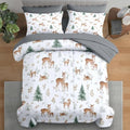 Pamnest Twin Comforter Set with Sheets, 5 Pieces Woodland Forest Bedding by PAMNEST