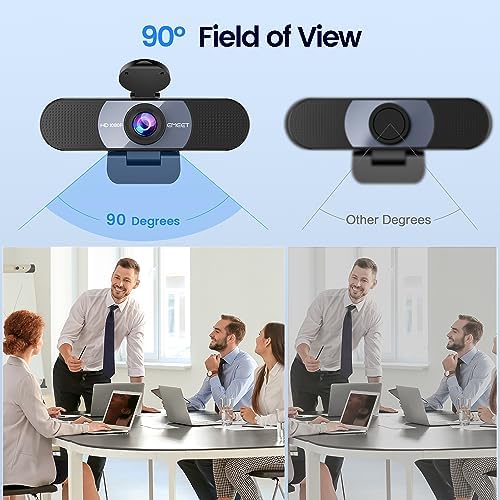 EMEET C960 1080P Webcam with Microphone, 2 Mics, 90° FOV, Computer Camera - Image 4